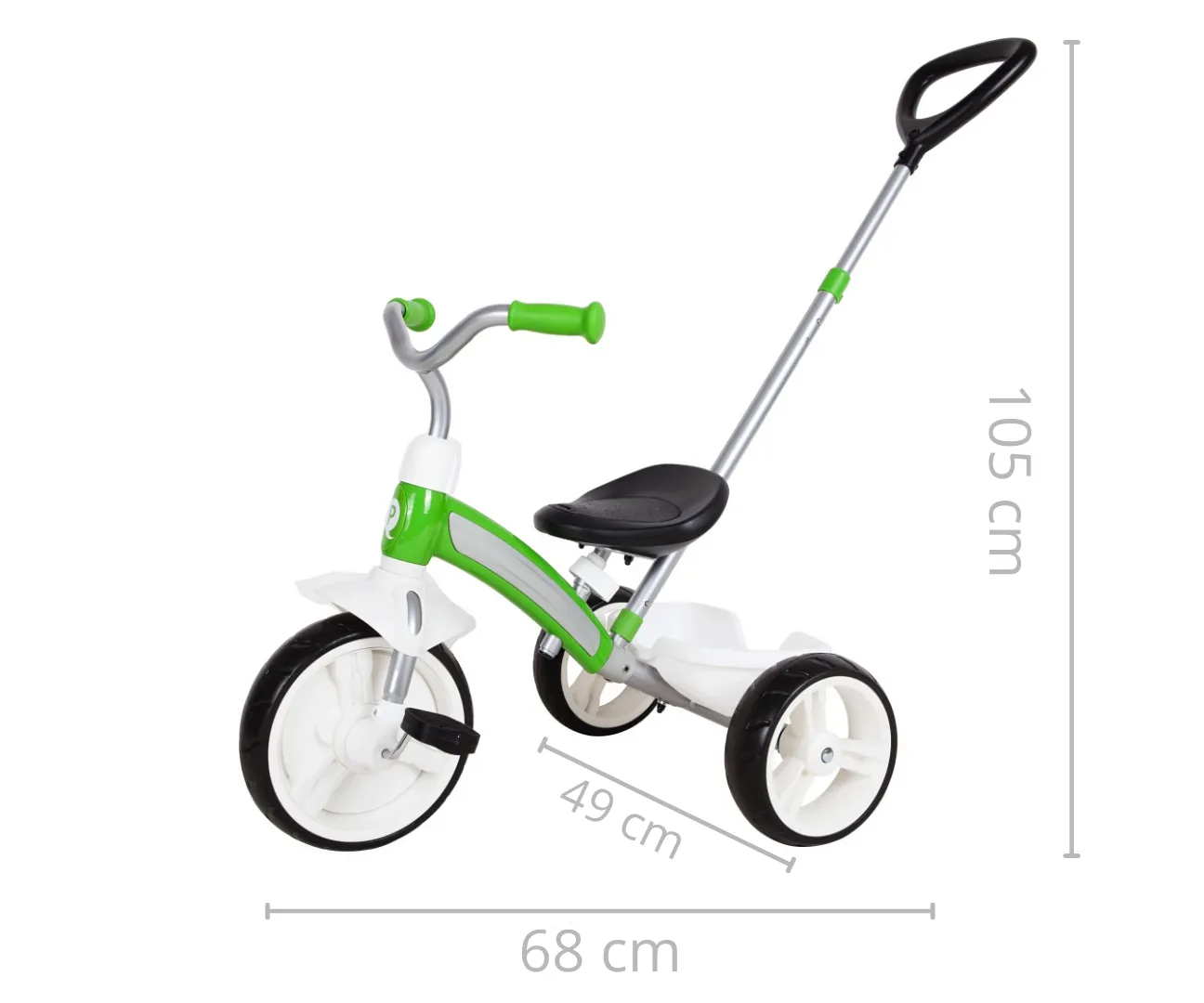qplay 3u1 tricikl elite plus zeleni - slika 5