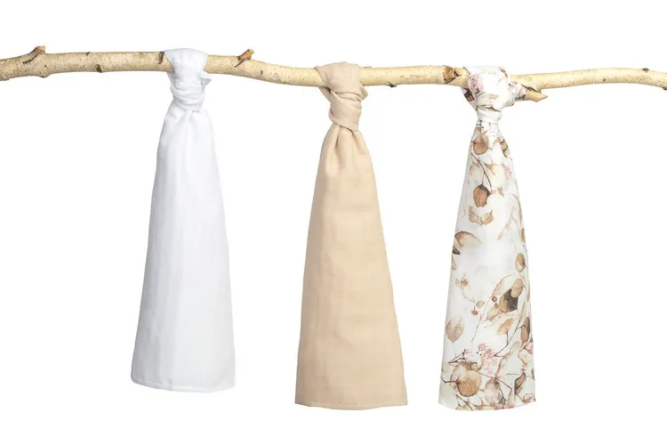 sensillo set muslin pelena 3 komada bež - slika 3