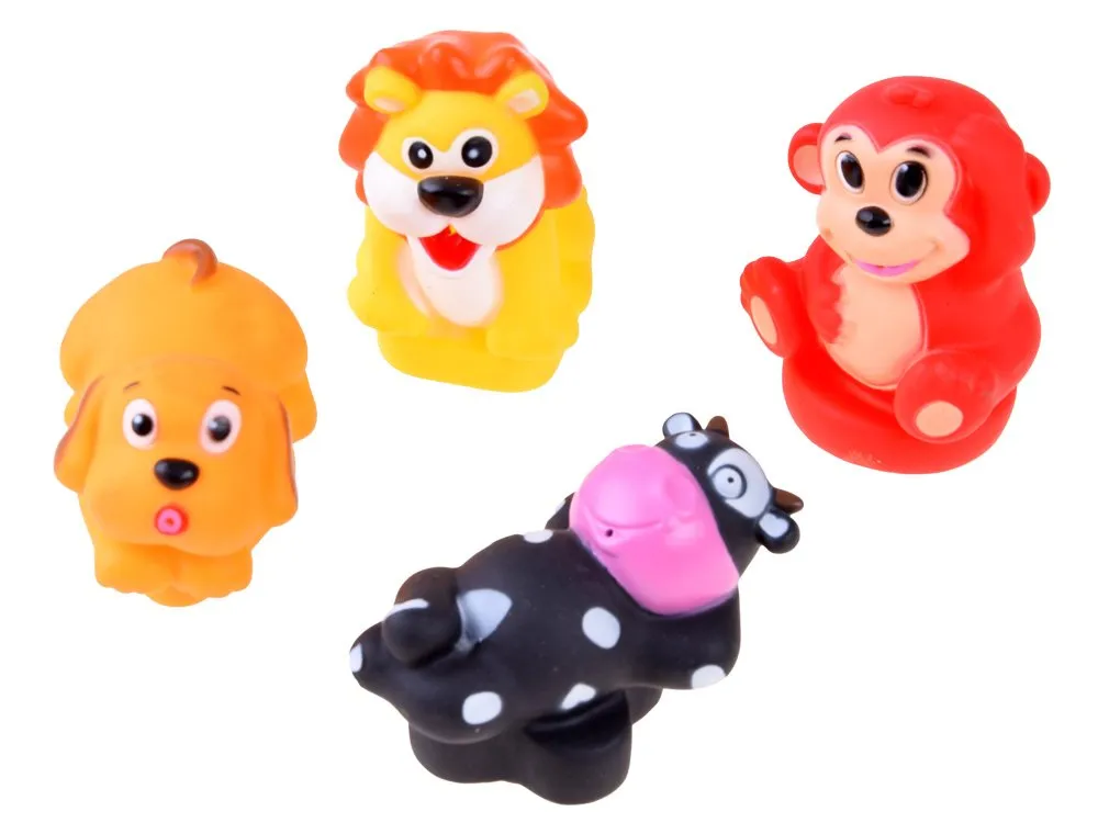 set gumenih plutajućih životinja na platformama - slika 3