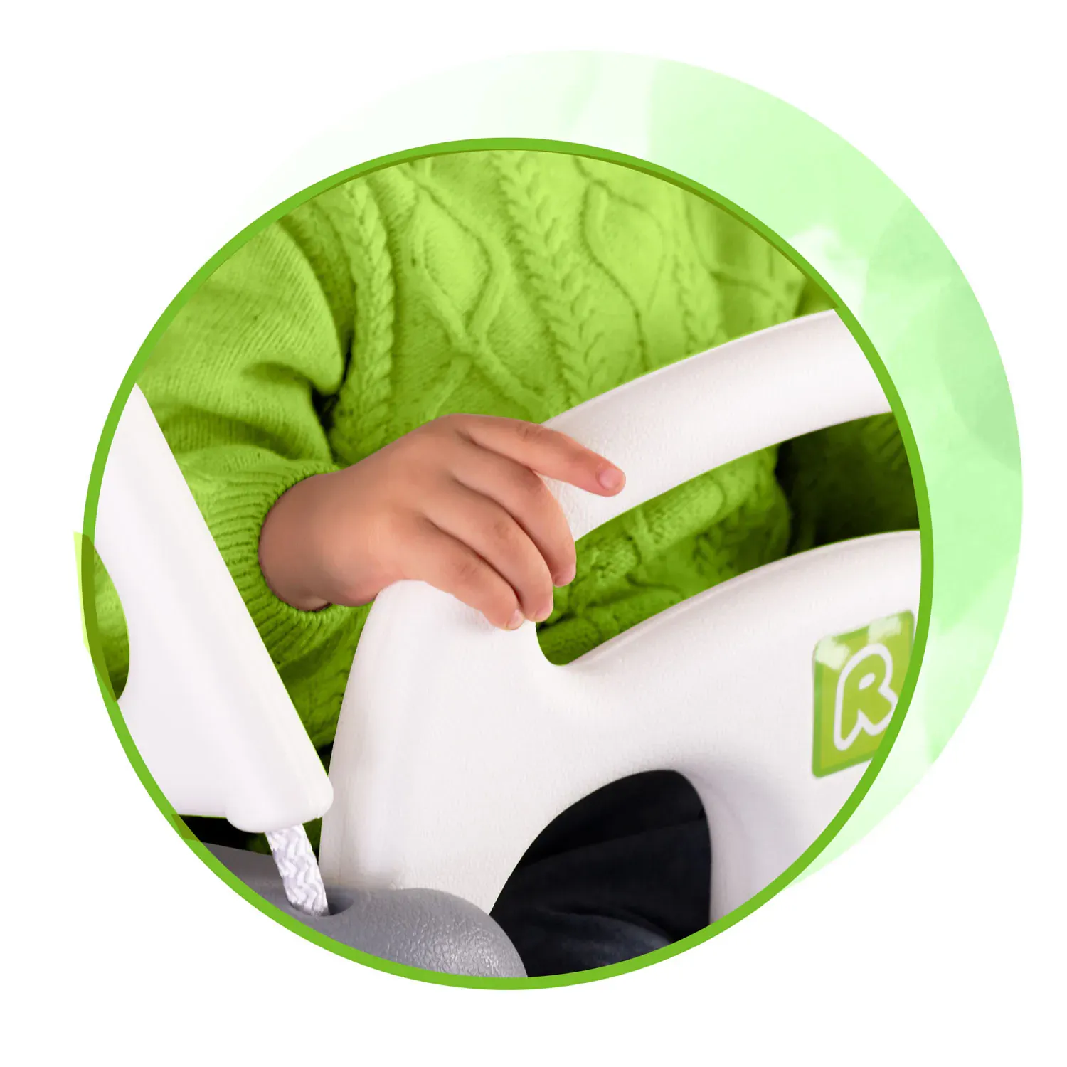 modularna ljuljačka 3 u 1 ricokids sivo zelena - slika 5