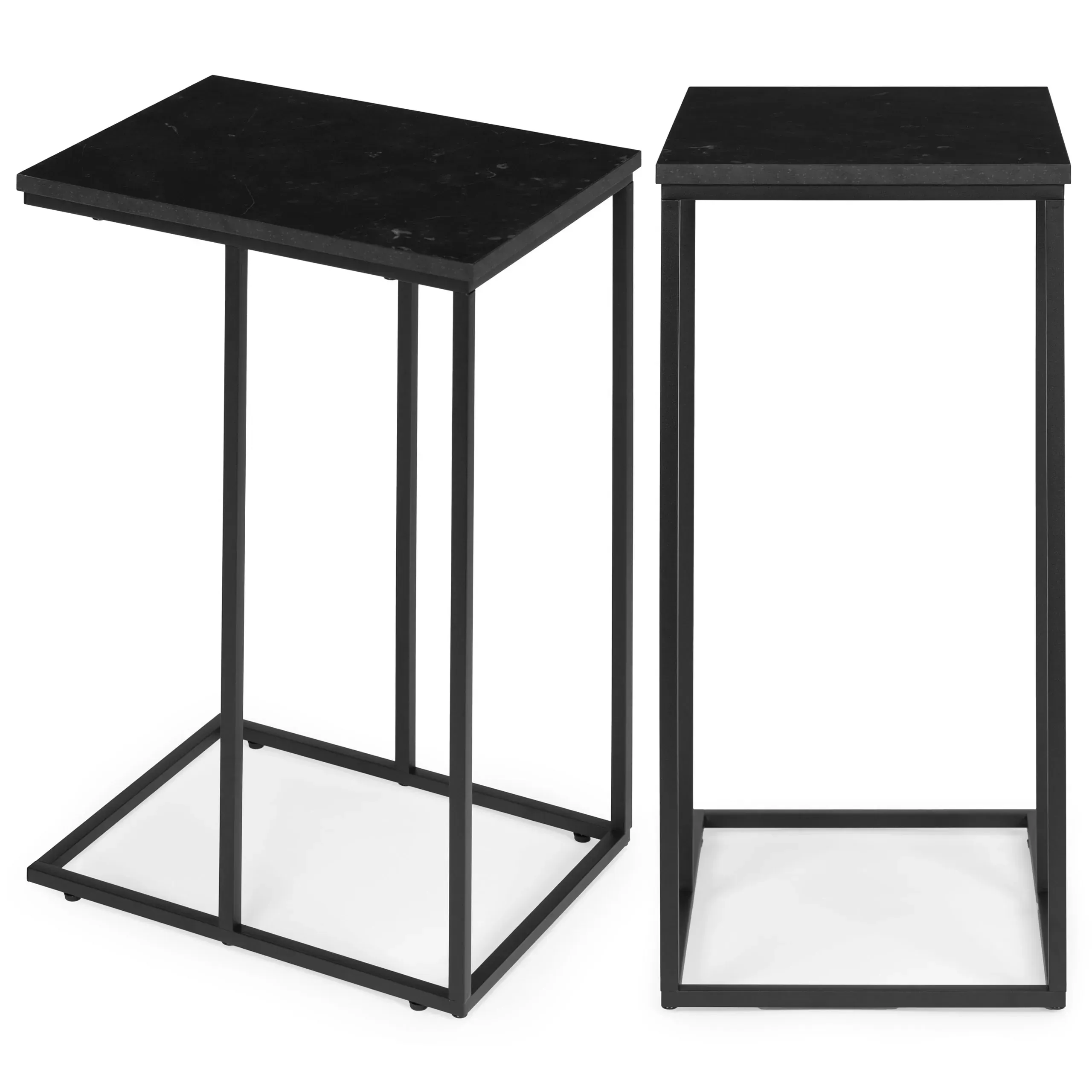 pomoćni stolić za laptop, stolić za kavu, c-oblik, modernhome - slika 2