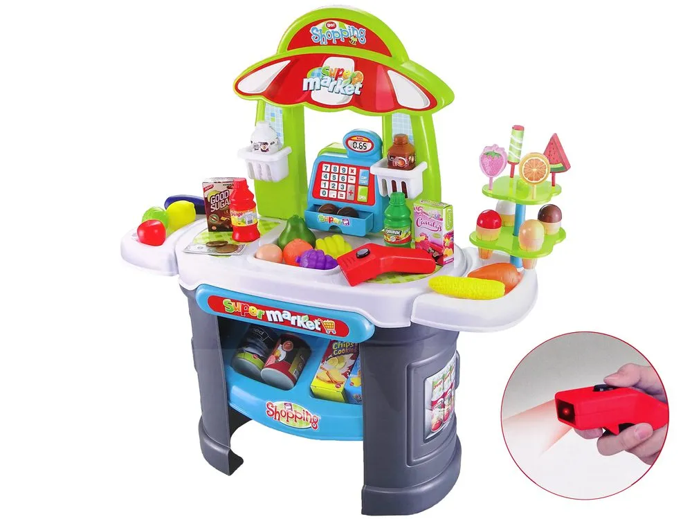 set dječja blagajna sa skenerom i dodacima - slika 3