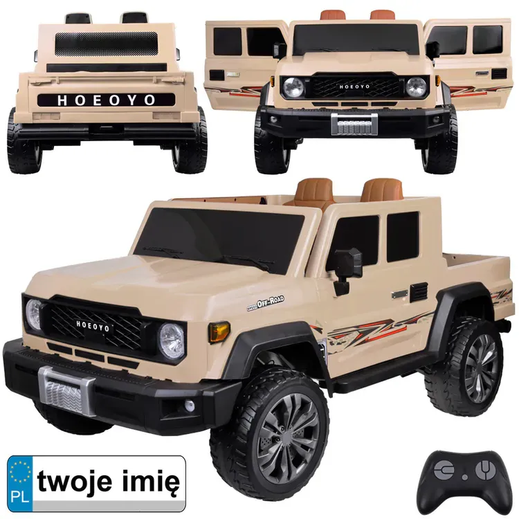 Električni auto za djecu – veliki model na baterije, 2 sjedala, 4x4, PA0329 - Pribislavec