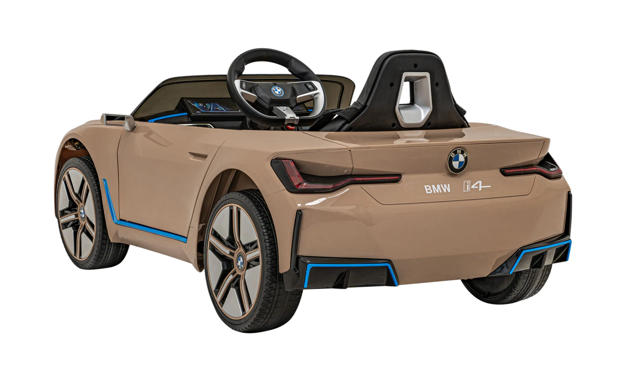bmw i4, auto na akumulator, zlatni - slika 6