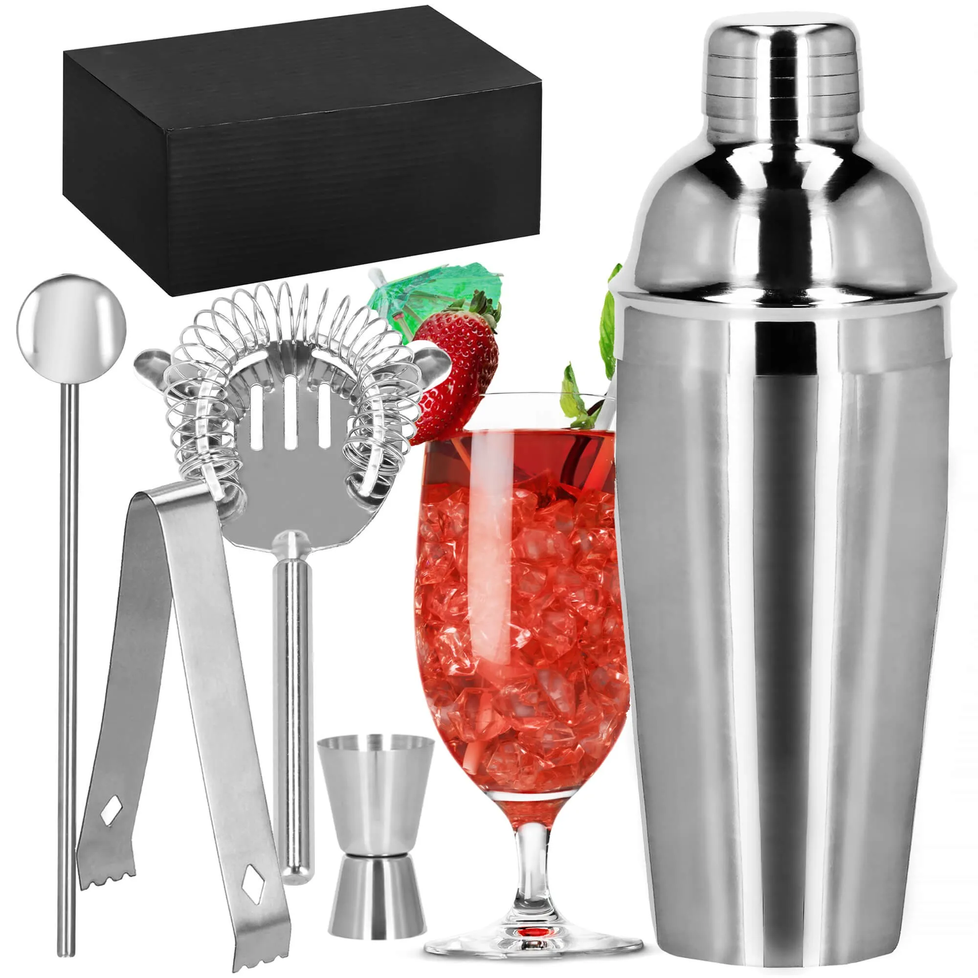 set za pripremu pića za barmene shaker 550 ml 5 komada - slika 7