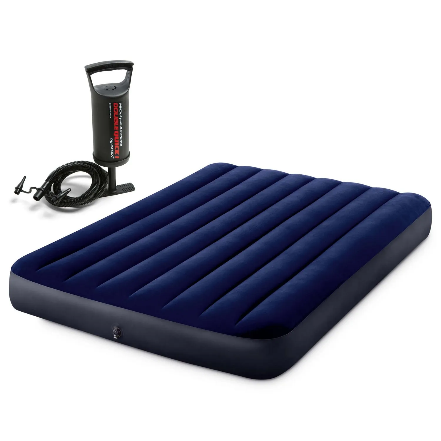 intex madrac na napuhavanje 191x137x25 cm s klipnom pumpom - slika 4