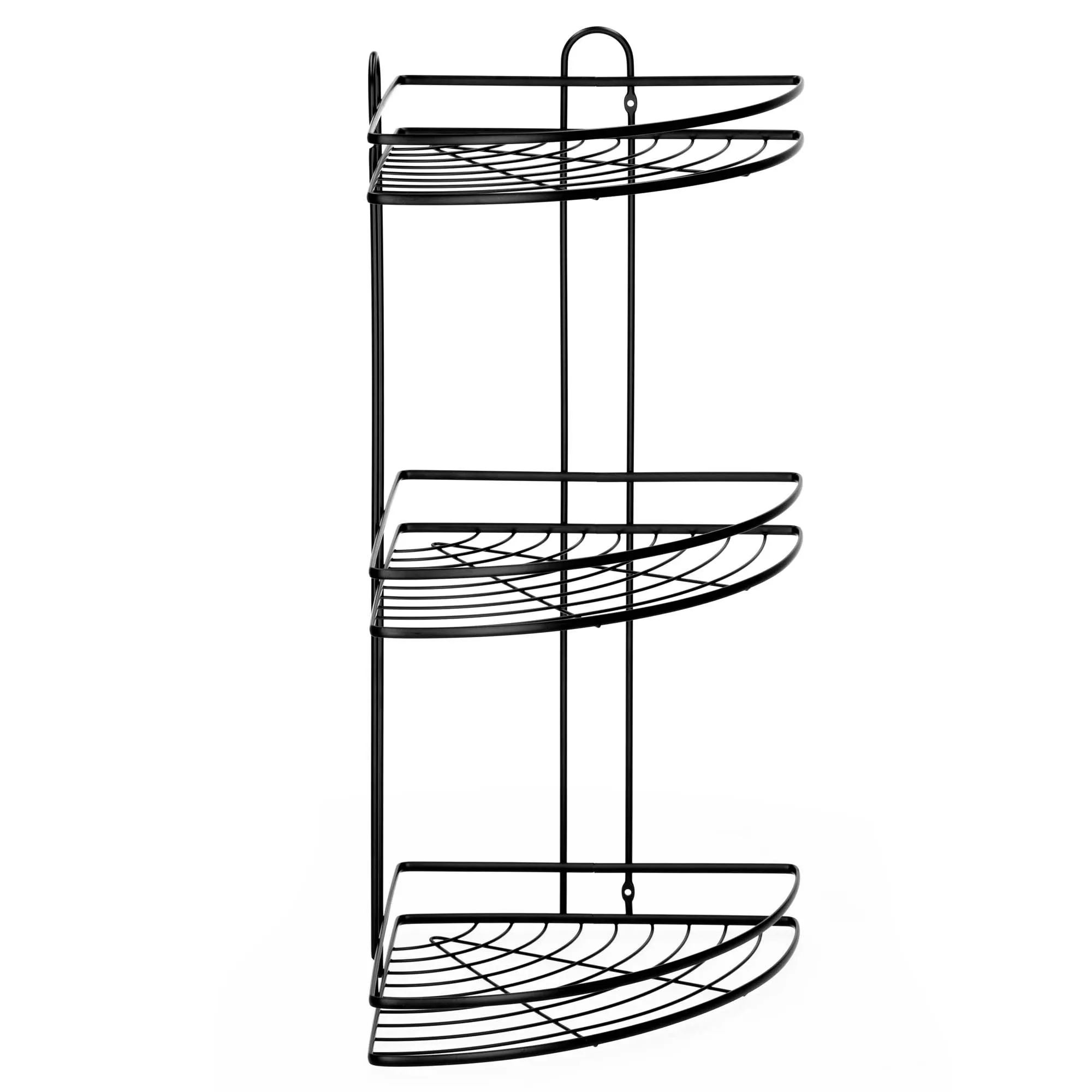 polica za kupaonicu 25 x 25 x 58 cm crna - slika 10