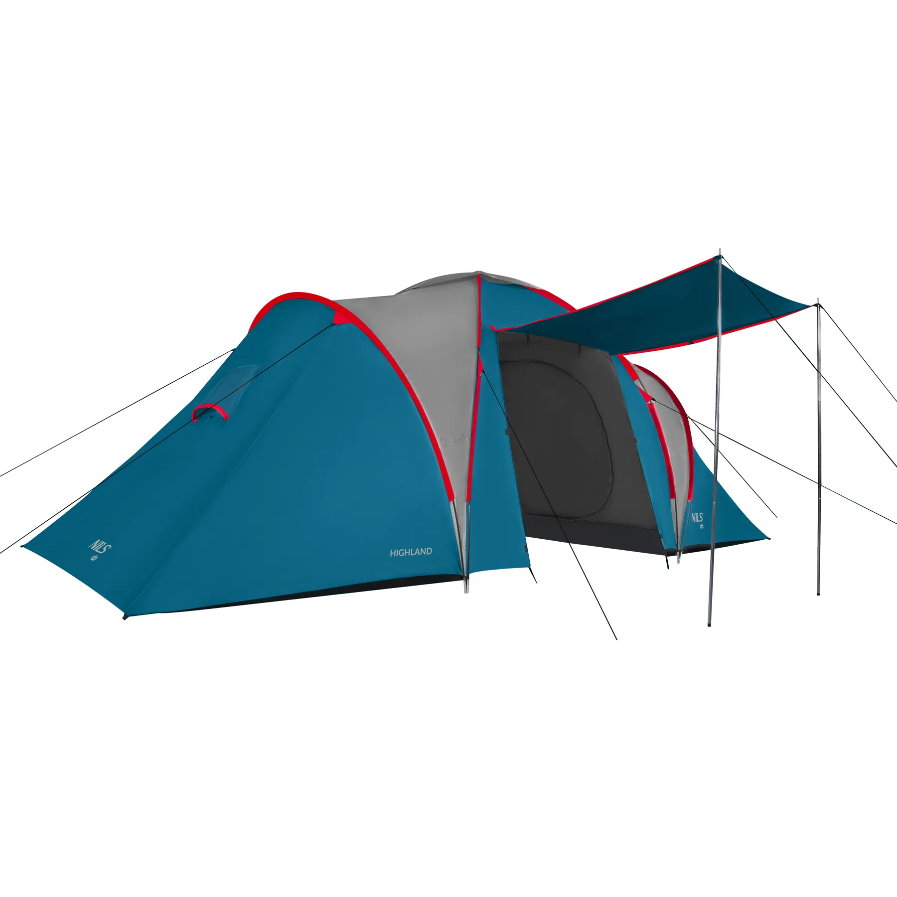 nils camp šator za kampiranje highland plavo-svijetlosivi - slika 5