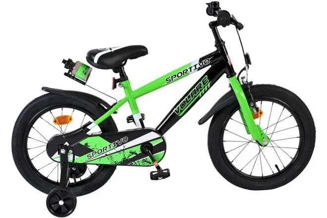 Volare Sportivo dječji bicikl za dječake 16" Zeleno-crni - Pribislavec