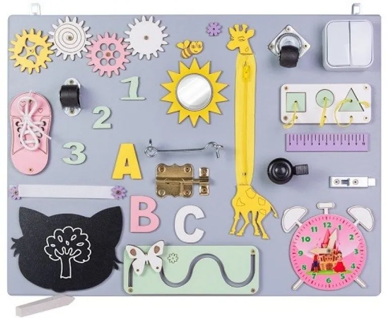 montessori manipulativna drvena ploča 50 x 37,5 cm - slika 2
