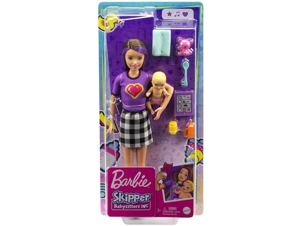 lutka barbie dadilja s bebom i dodacima - slika 6