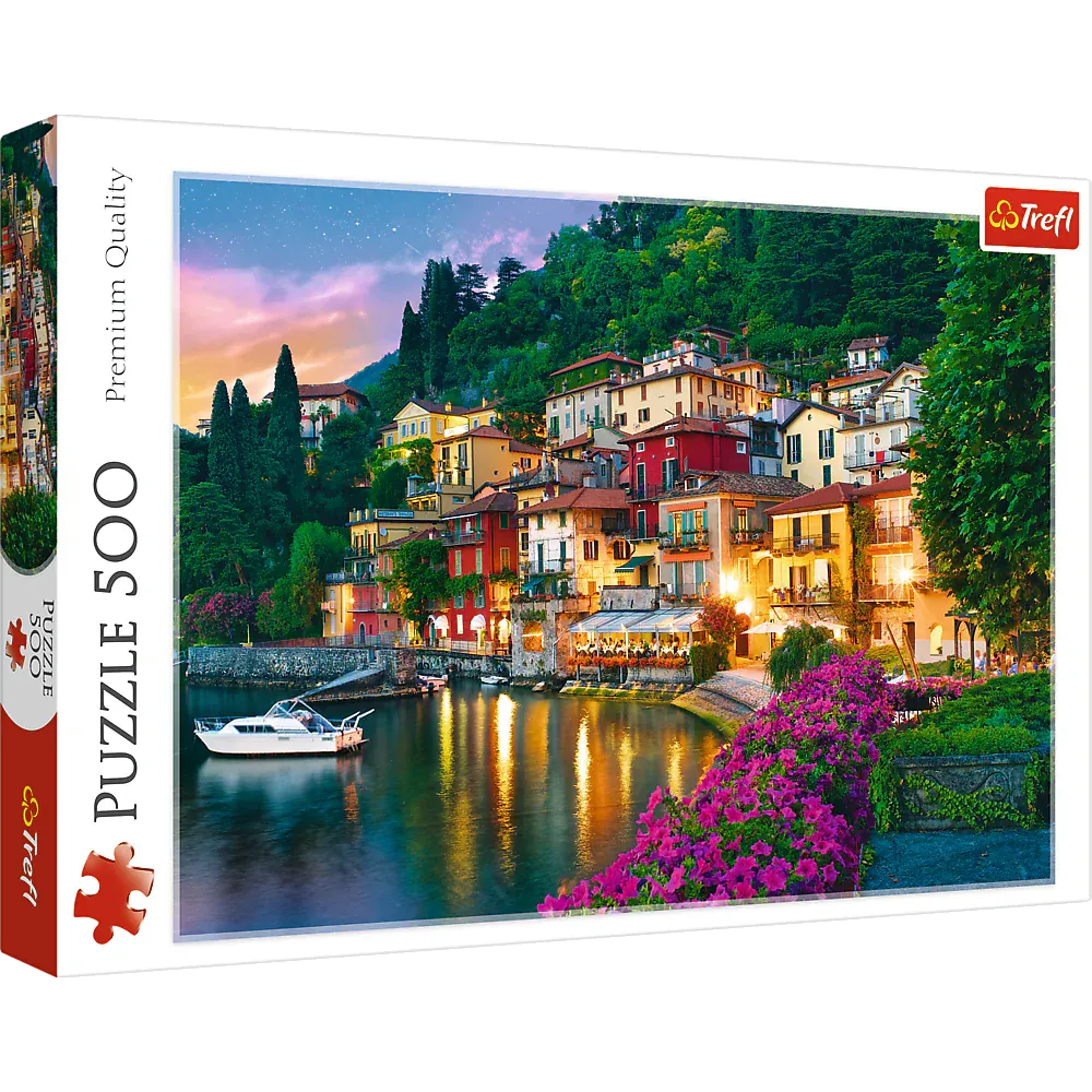 puzzle od 500 dijelova lake como, italija trefl 37290 - slika 2