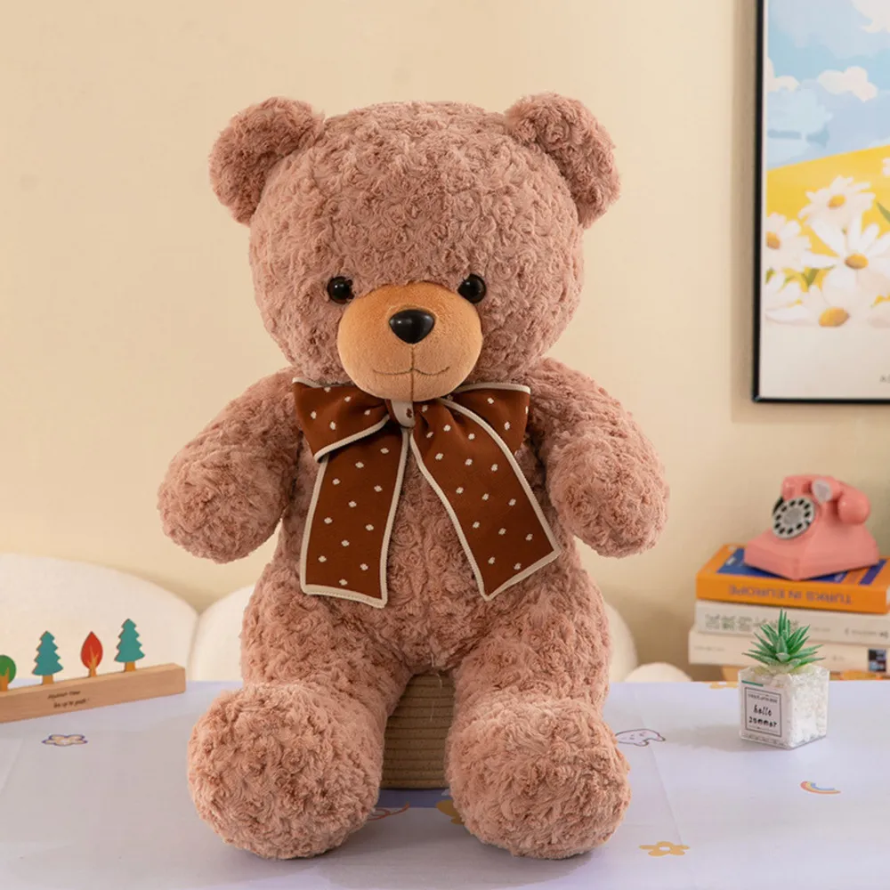 plišana igračka medo s mašnom na točkice 45 cm - slika 4
