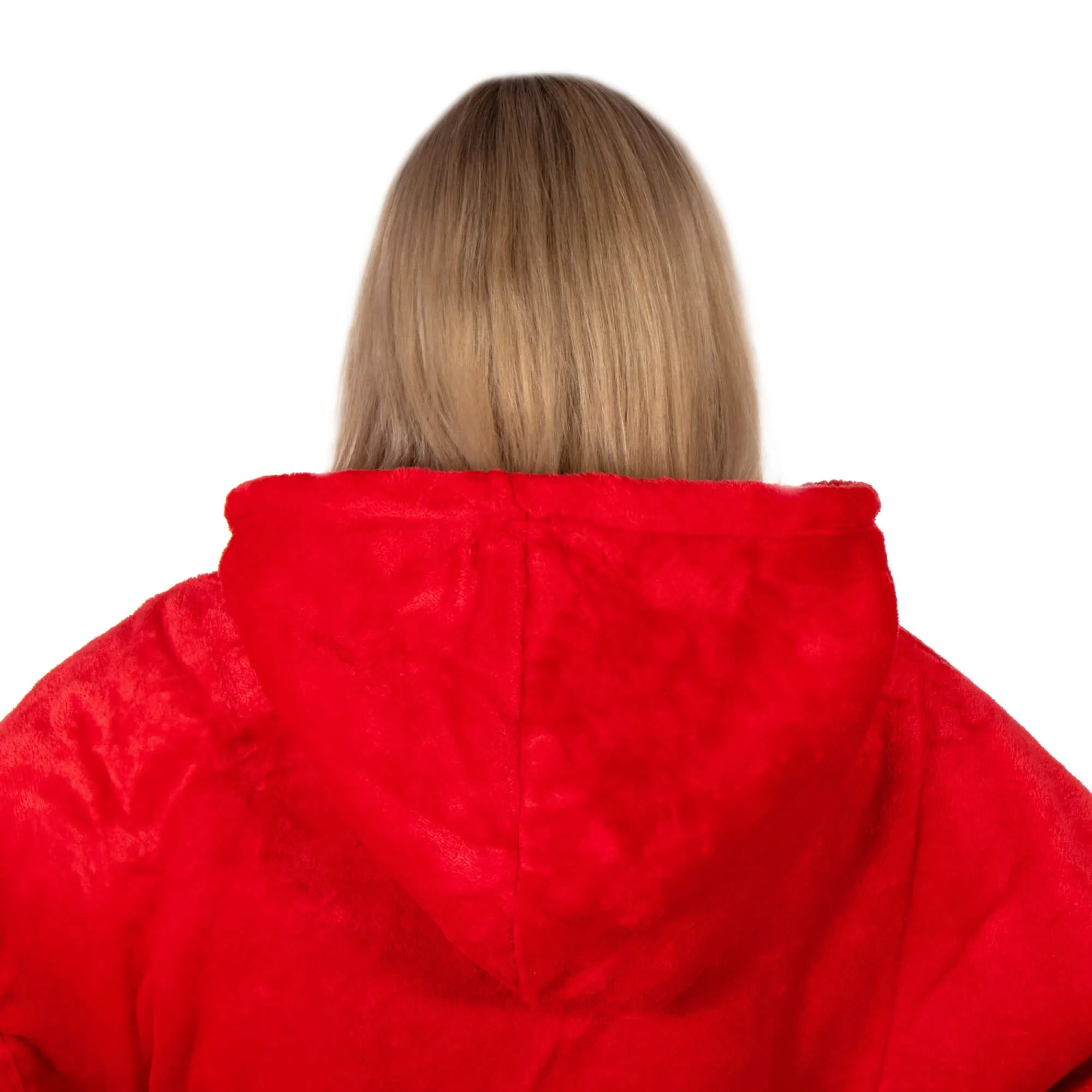 springos mekana oversize majica u obliku deke, crvena - slika 10