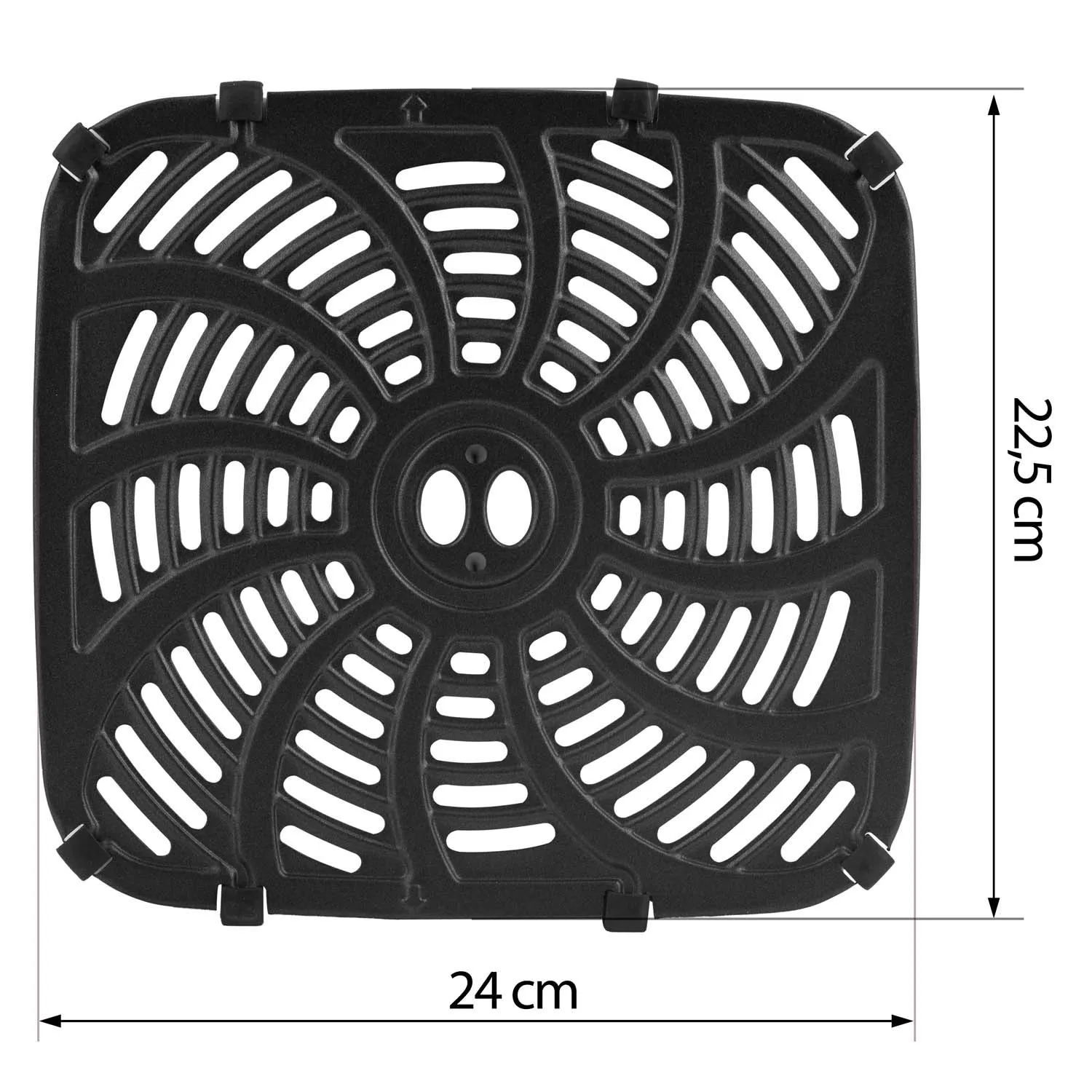 rešetka za fritezu na vrući zrak 22,5x24 berdsen bd-655 - slika 8