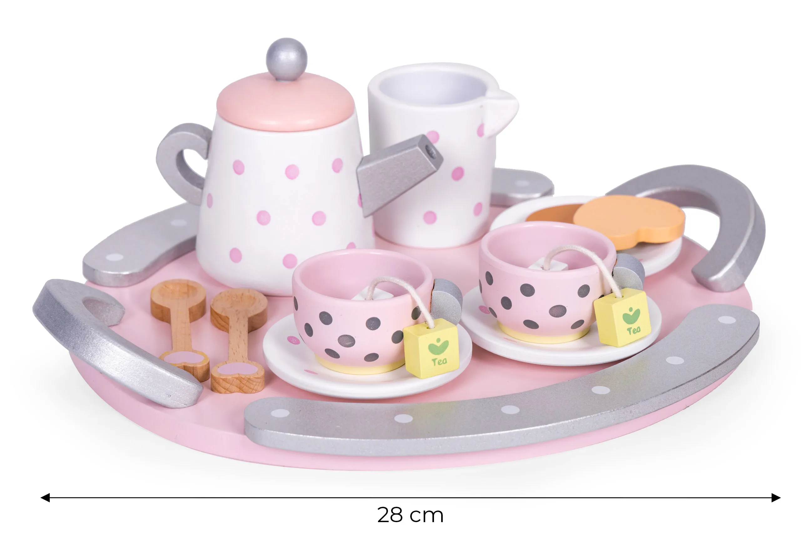 drveni set za čaj šalice kuhalo za vodu 15 komada ecotoys - slika 6