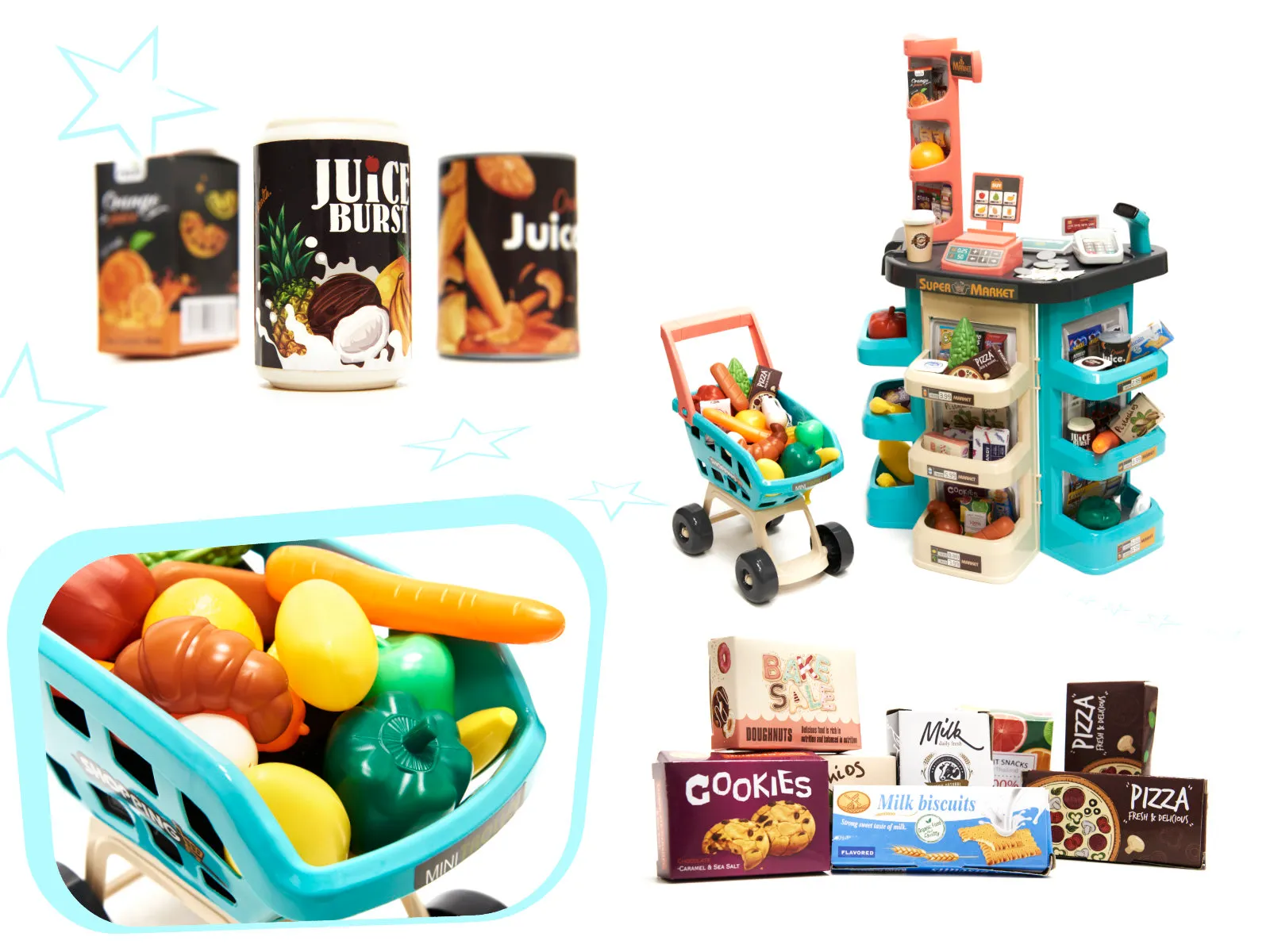blagajna supermarketa kolica 47 elemenata - slika 3