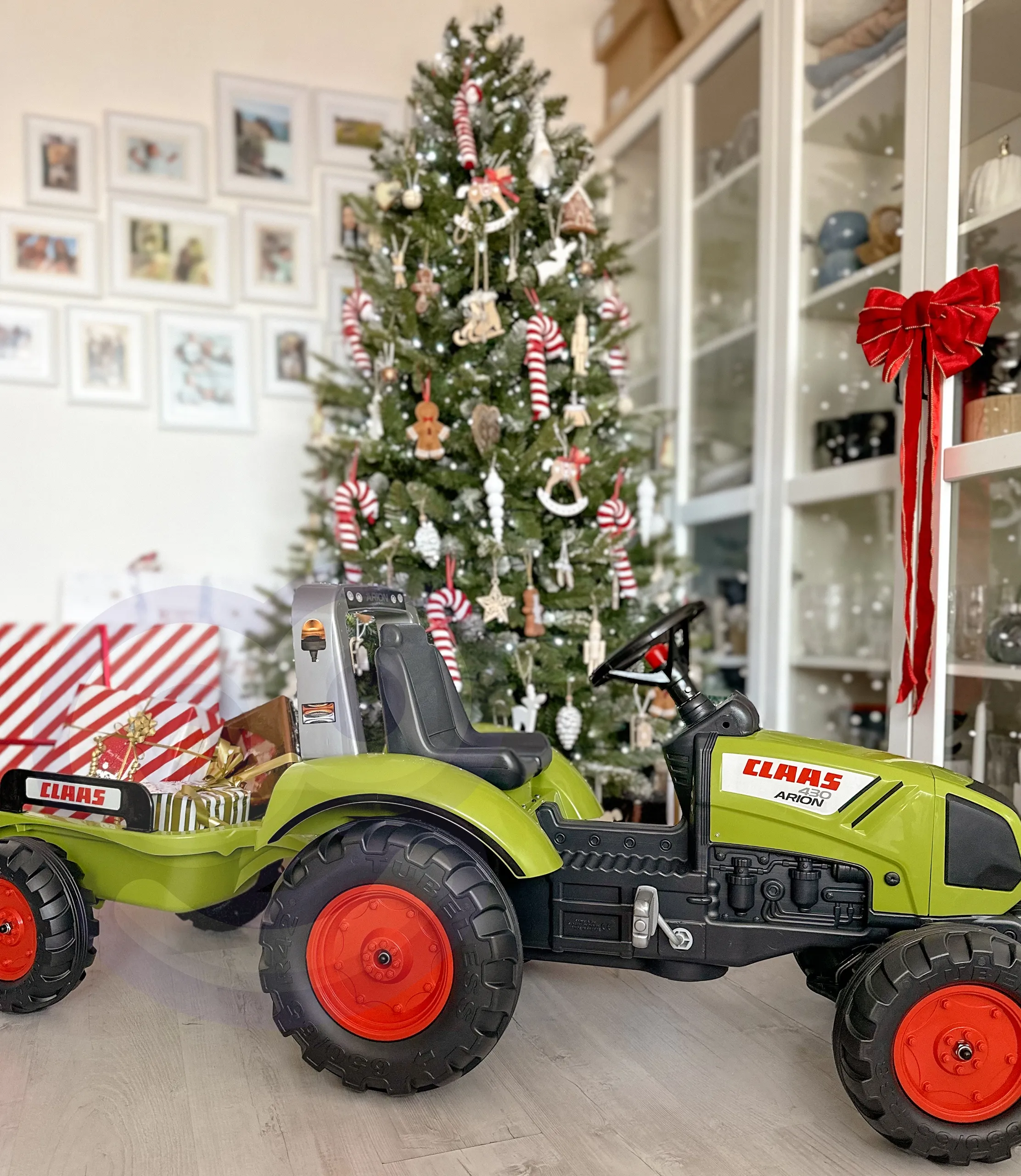 falk claas veliki traktor na pedale s prikolicom 3+ - slika 7