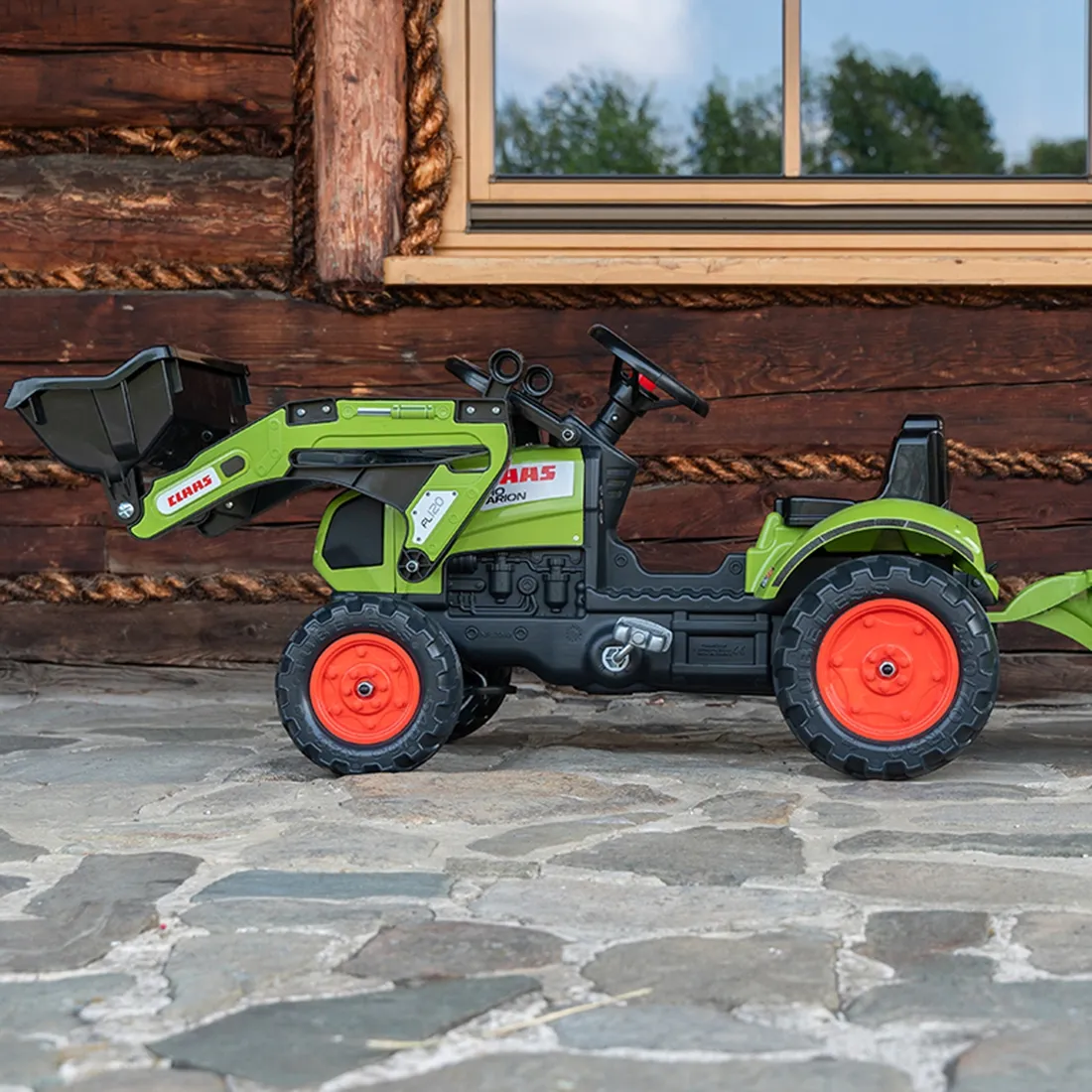 traktor na pedale falk claas sa prikolicom - slika 4