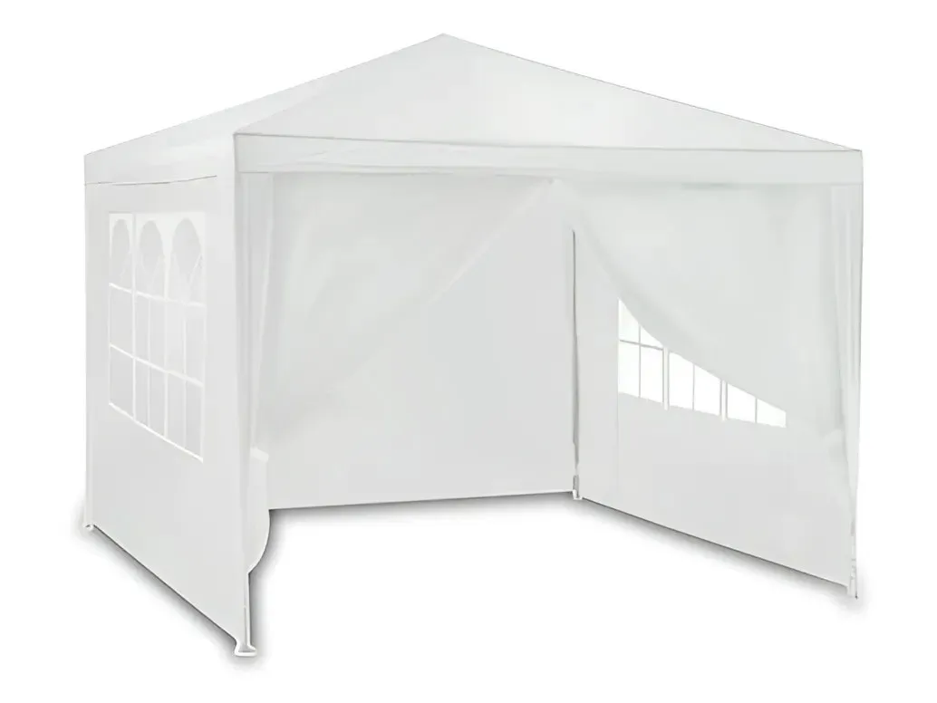 multigarden komercijalni vrtni paviljon šator – 3 × 3 m, 4 zida, bijeli - slika 5