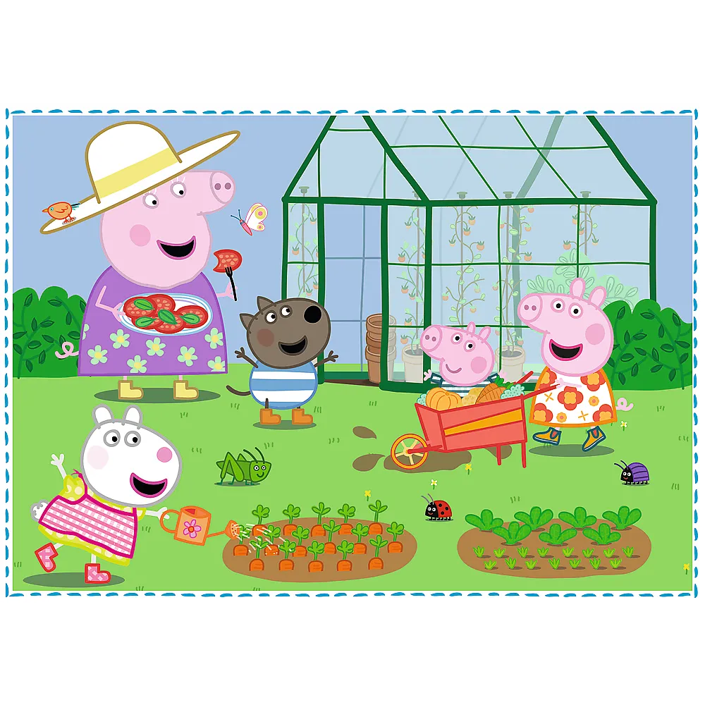 puzzle - 4u1 - blagdanske uspomene / peppa pig trefl 34359 - slika 3