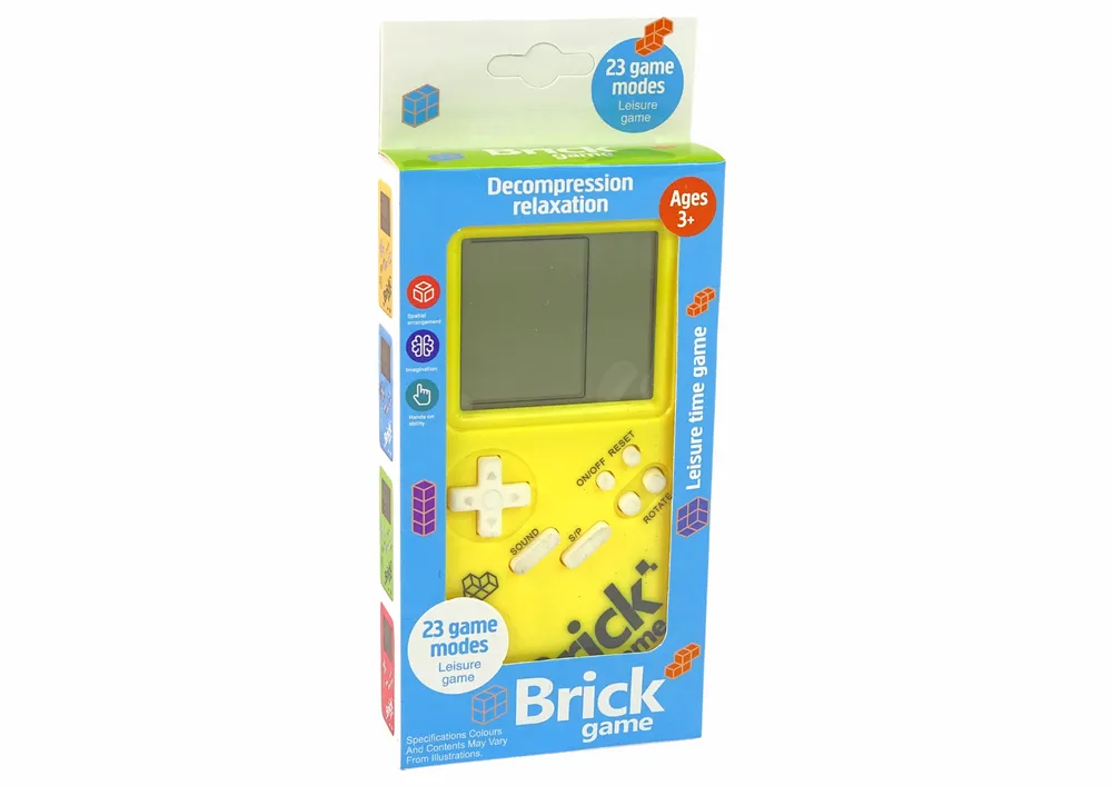igraća konzola brick 23 igrice žuta - slika 4