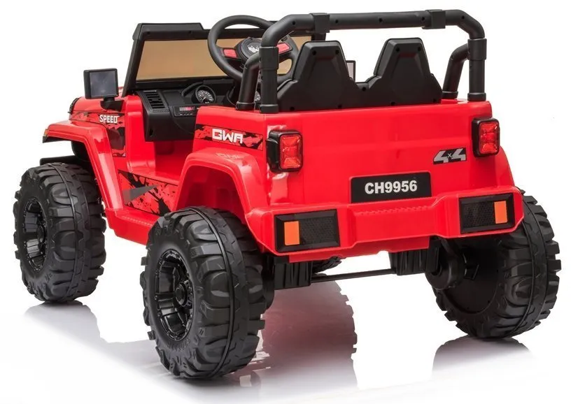 električni automobil na akumulator ch9956, crveni - slika 7