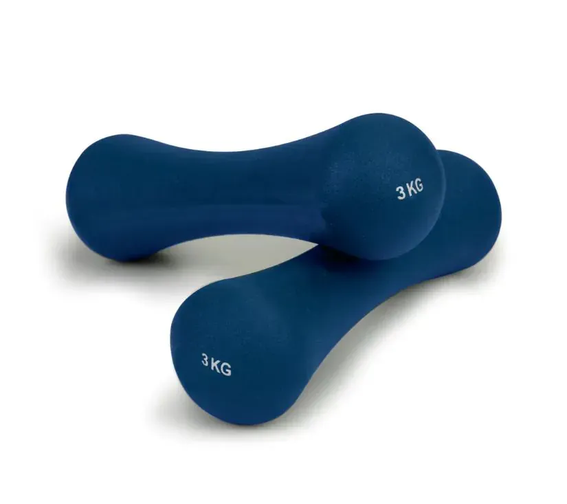 ModernHome bučice za vježbanje neopren 2x3kg tamnoplave - Pribislavec