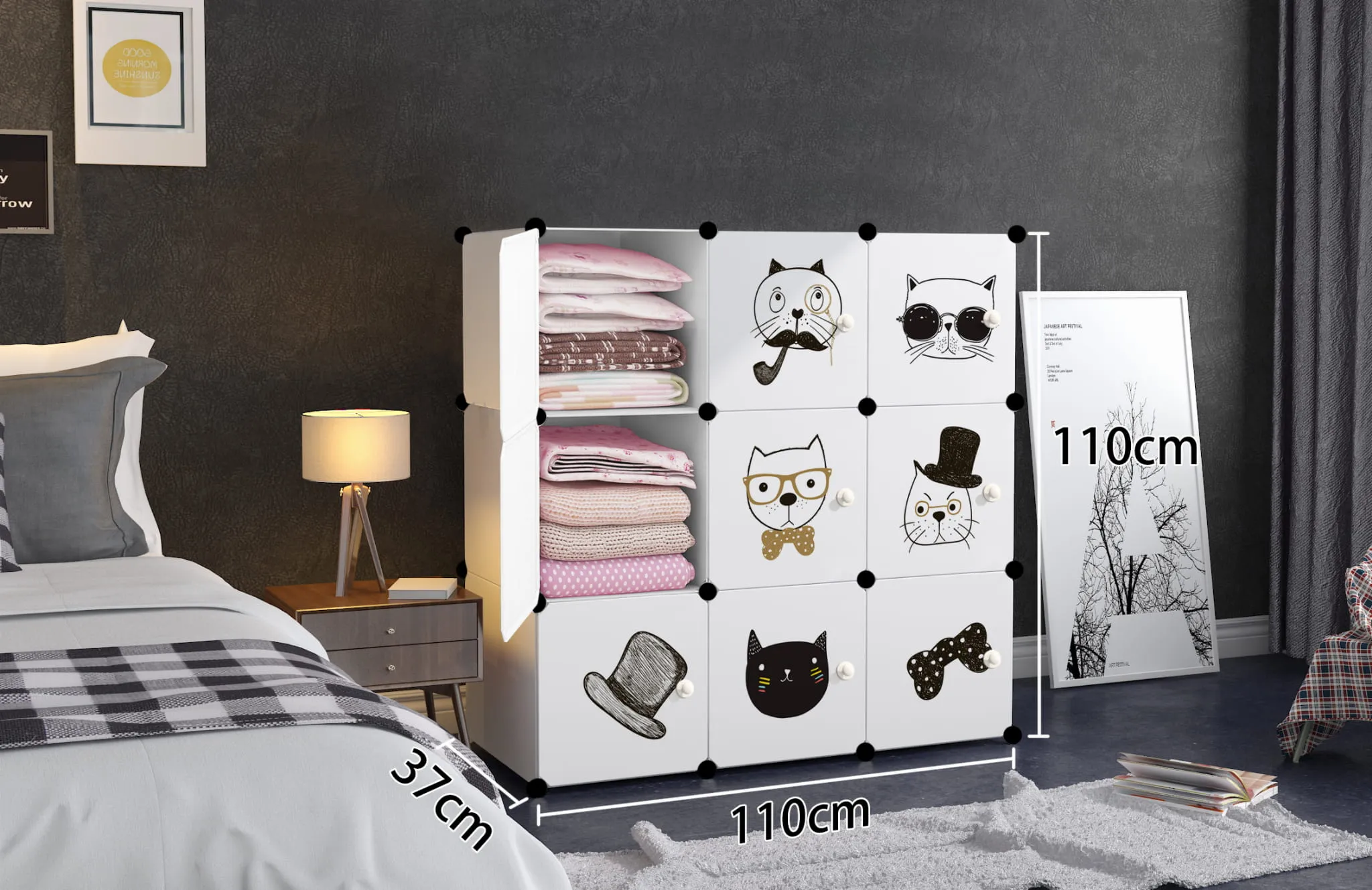 dječji modularni ormarić 9x - w02 - slika 3