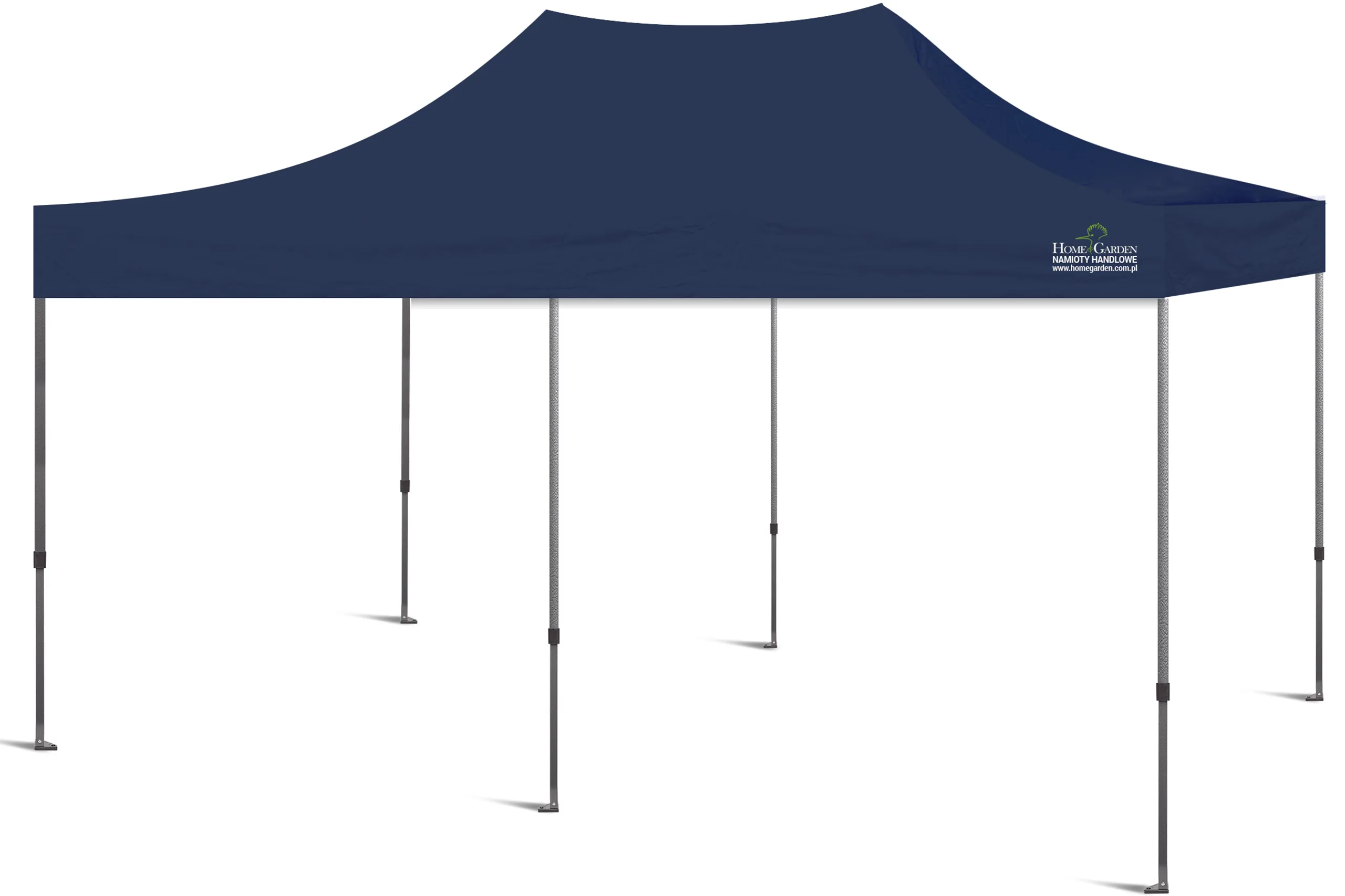 komercijalni šator 600 x 300 cm tamnoplave boje - slika 3