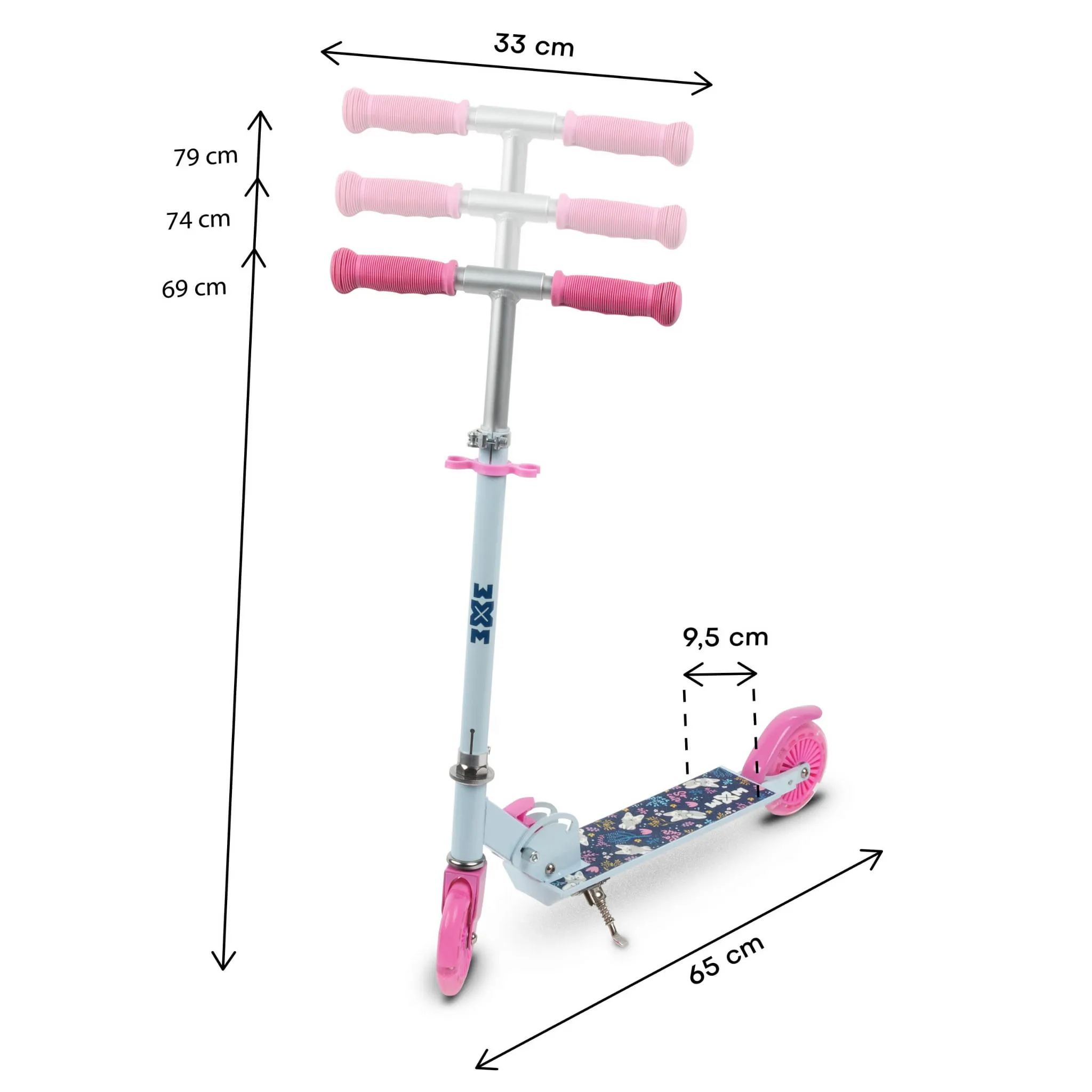 kidwell wxm sklopivi romobil za djecu, skipo pas - slika 10