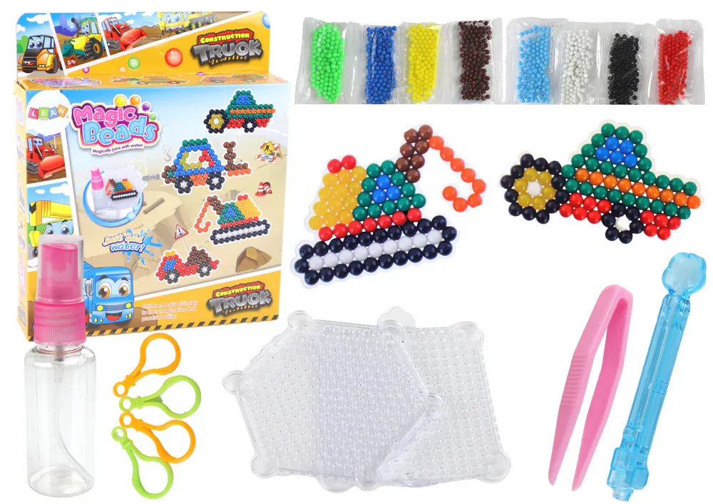 diy set čarobnih perli za mozaik građevinski strojevi - slika 2