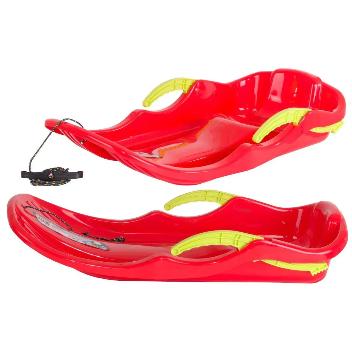 crvene plastične sanjke race s s kočnicama - slika 3