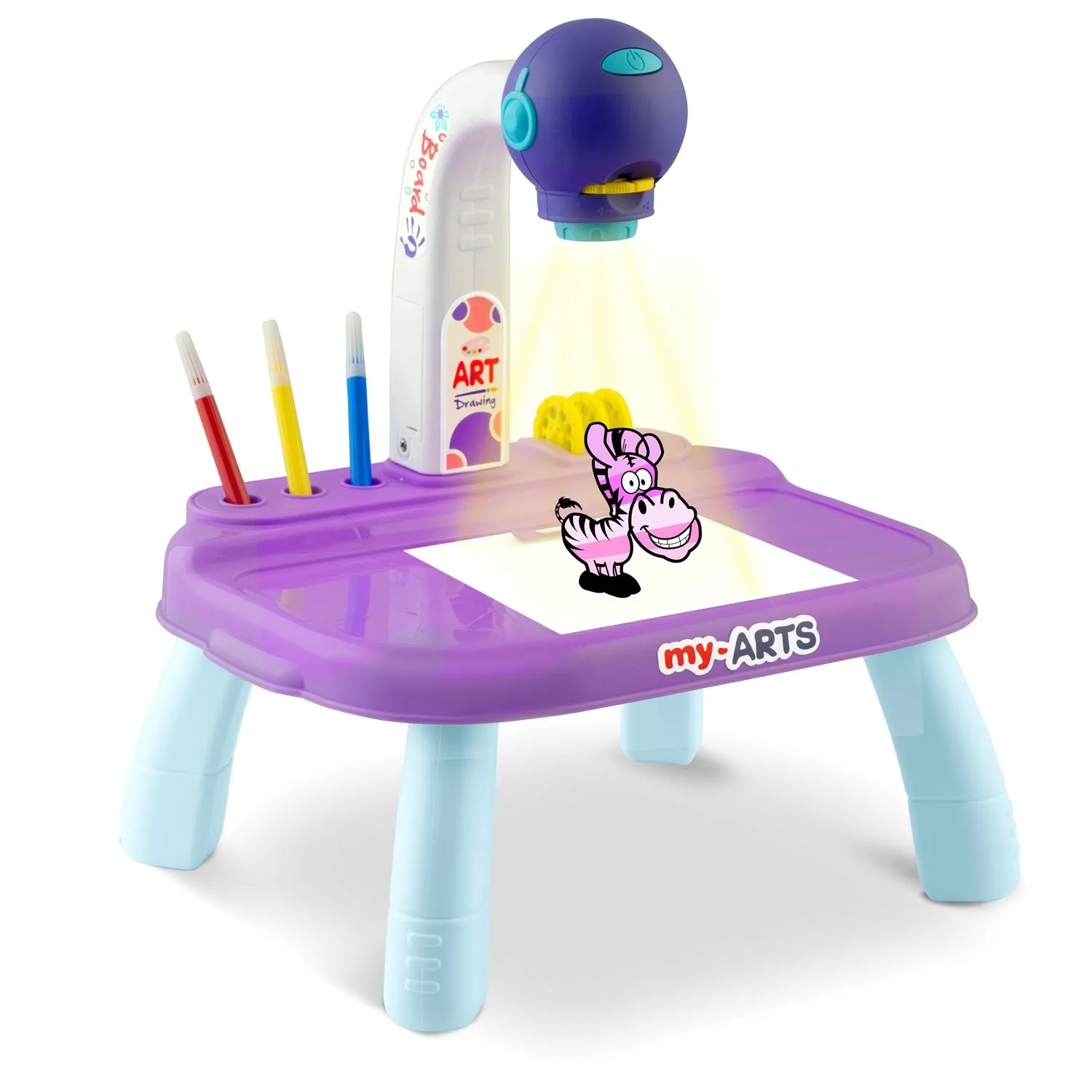 ricokids 773700 projektor za učenje crtanja - ljubičasti - slika 8