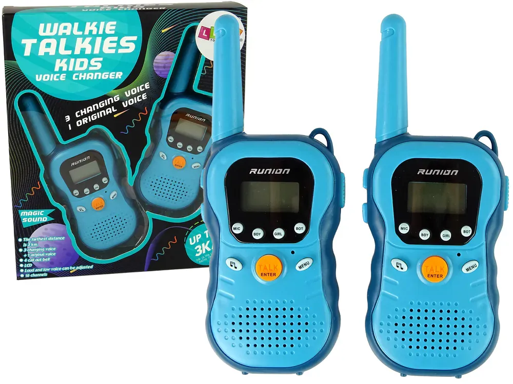dječji walkie-talkie plavi - slika 2