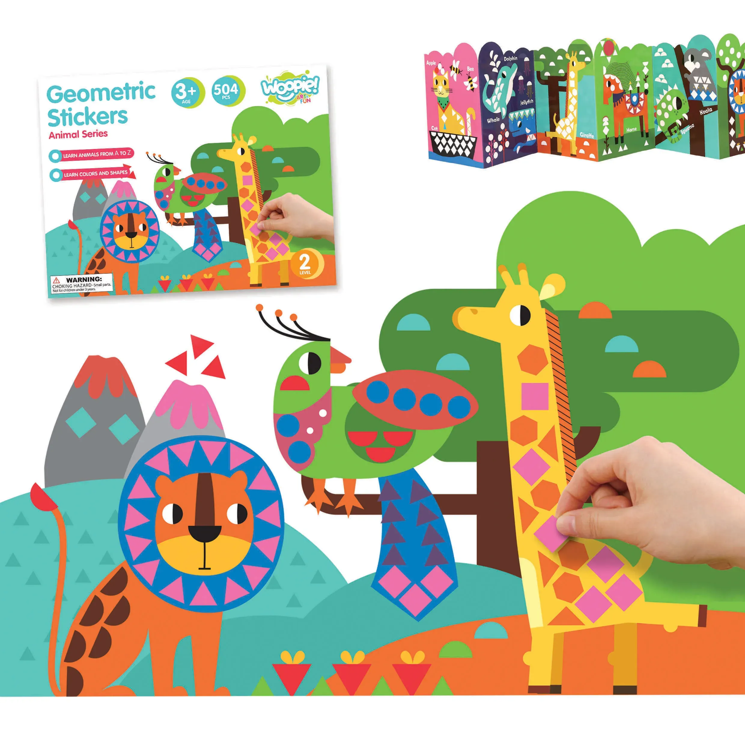 woopie art & fun kreativni spomenar 504 el. - slika 2