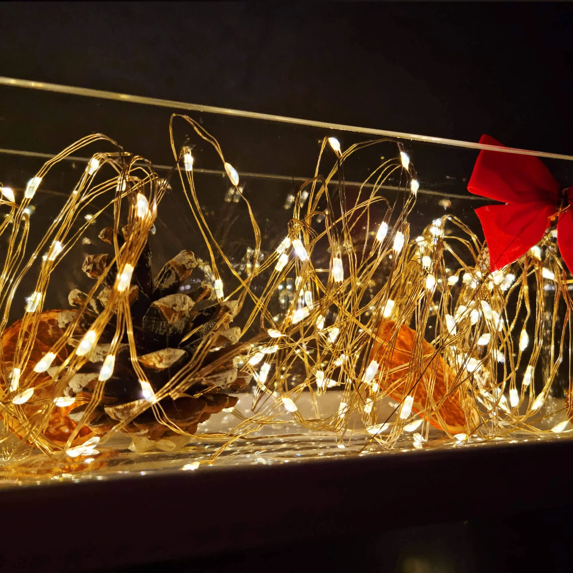 led žičane lampice, toplo bijele - slika 10