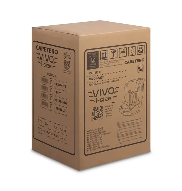 autosjedalica vivo i-size emerald (76-150) - slika 8