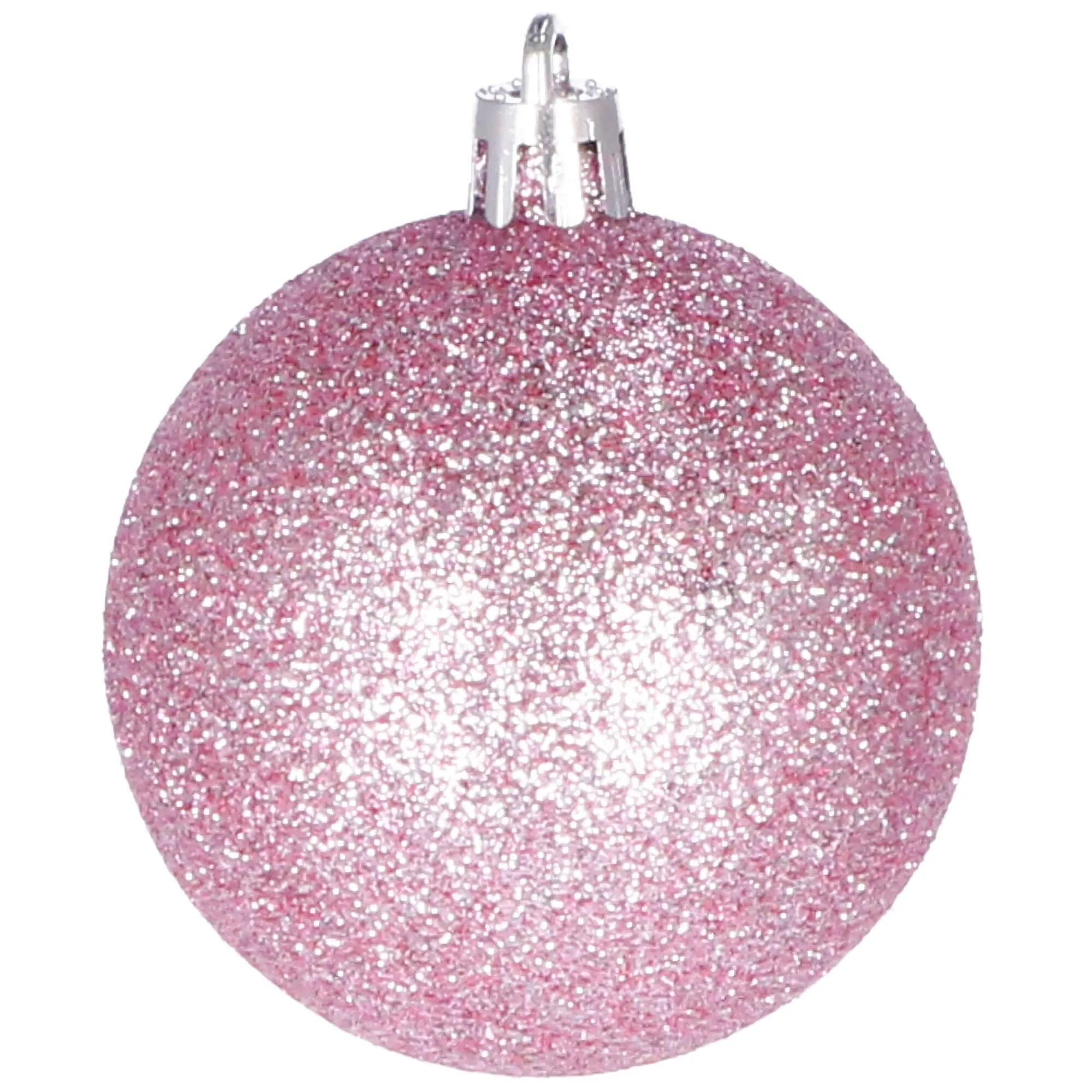 božićne kuglice 5 cm – set 30 komada roze - slika 8