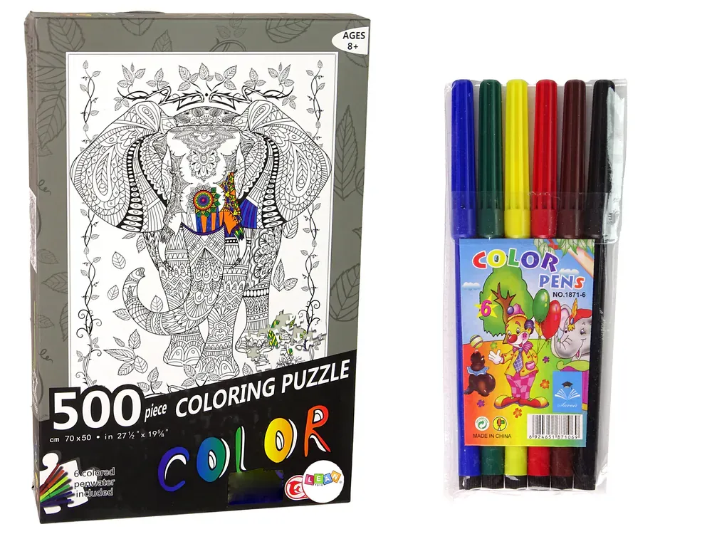 puzzle za bojanje 500kom. slon - slika 2