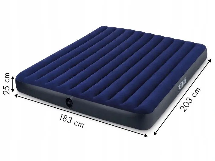 intex madrac na napuhavanje 203 x 183cm plavi - slika 5