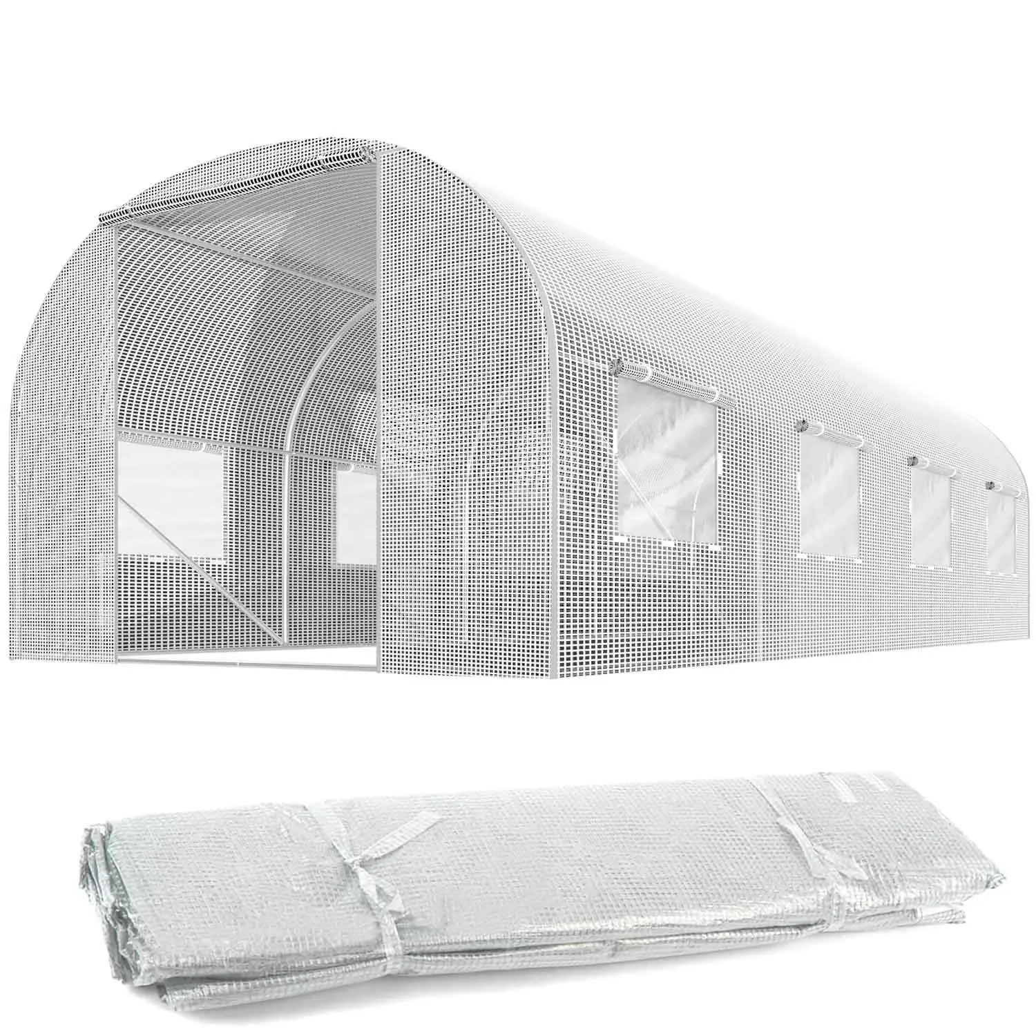 folija za vrtni tunel 2,5x4m (10m2) bijela plonos - slika 2