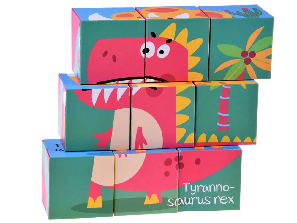 set puzzle kocki dinosauri 6 slika - slika 3