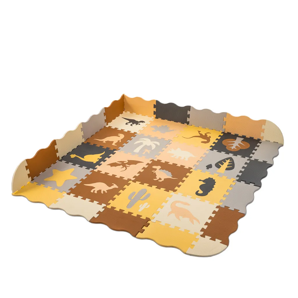 pjenasta puzzle podloga/ogradica za igru 36 elemenata dinosauri - slika 10
