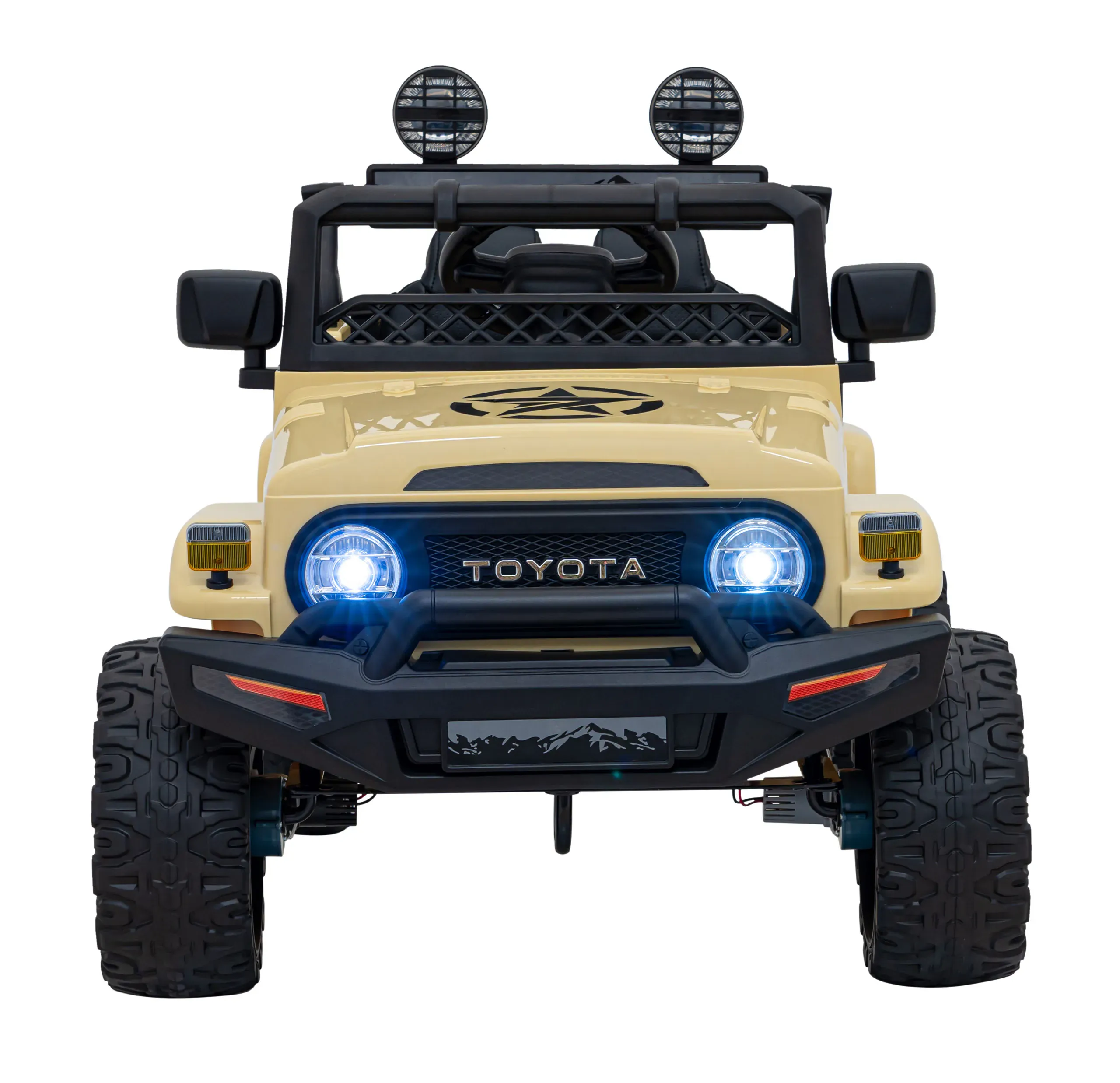 toyota fj cruiser, auto na akumulator, bež - slika 2
