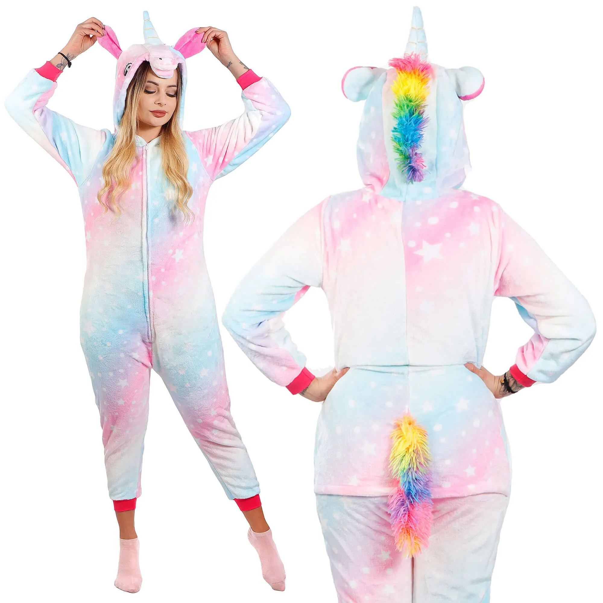 jednodijelna piđama, jednorog, vel. m - slika 4