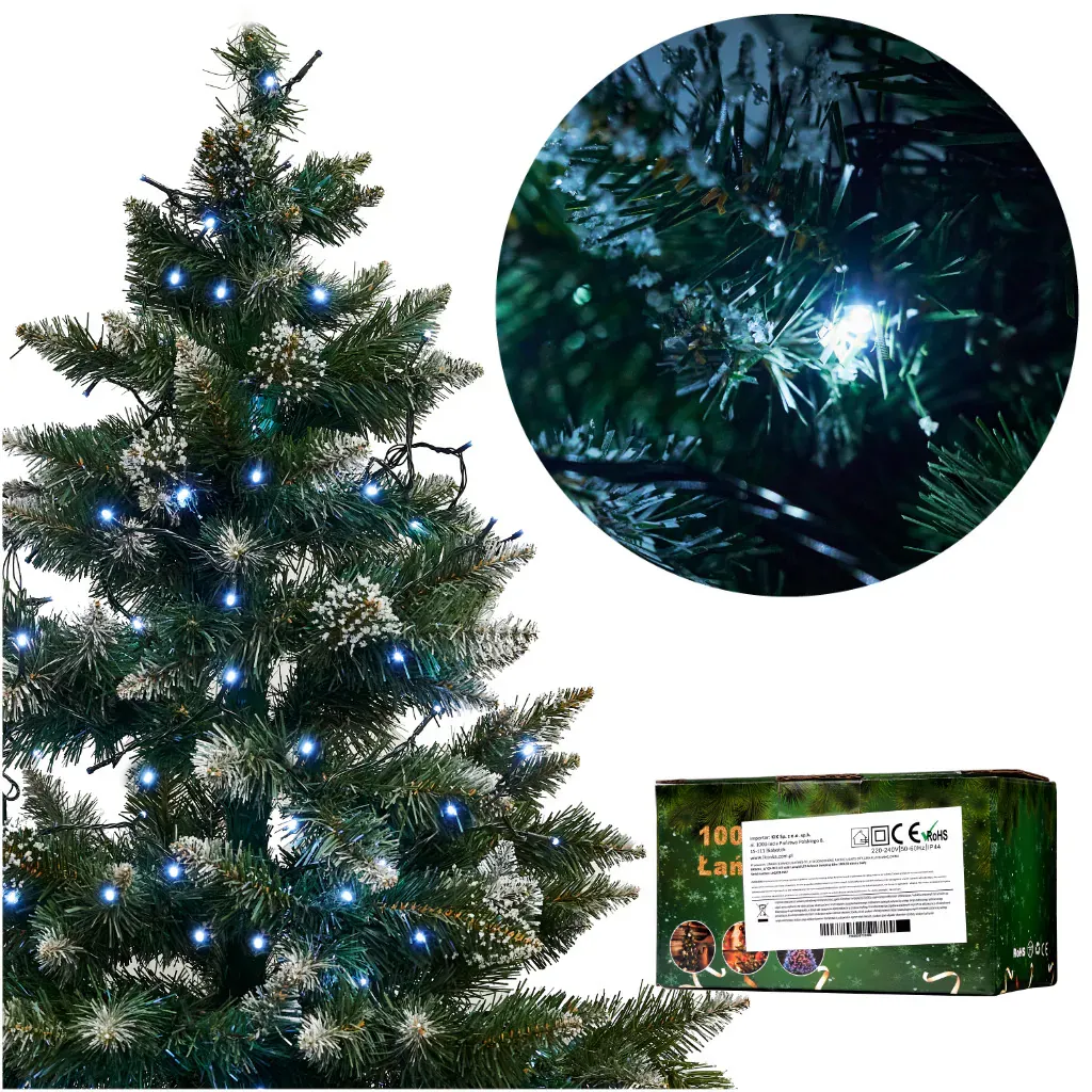 100 led svjetla 10m hladna bijela - slika 2