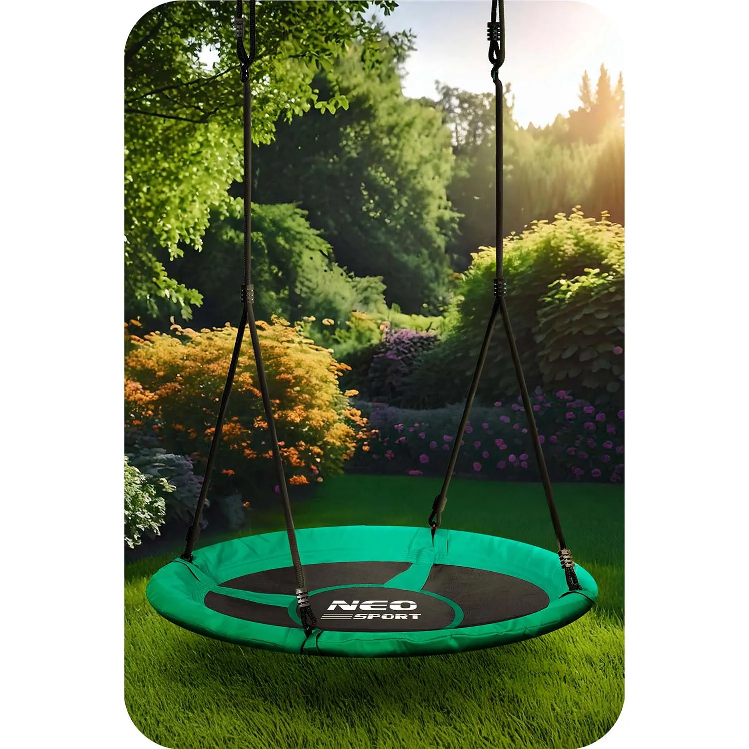 neo-sport ljuljačka rodino gnijezdo, 110 cm, zelena - slika 6