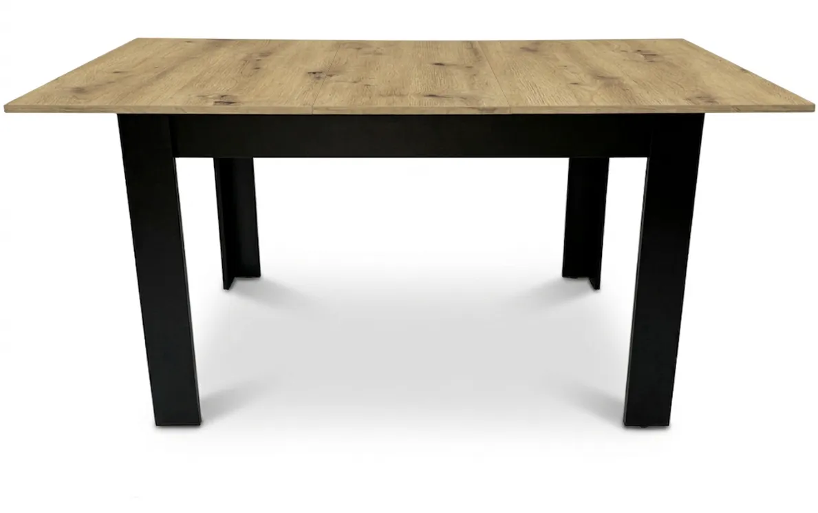 pravokutni rastezljivi stol 120–160 × 80 cm za kuhinju i blagovaonicu, za 4–6 osoba, artisan hrast - slika 7