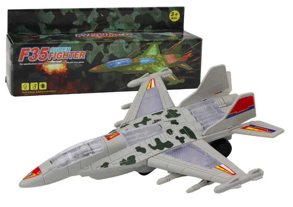 Vojni borbeni avion F35 sivi - Pribislavec